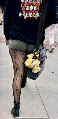 Candid fishnets 